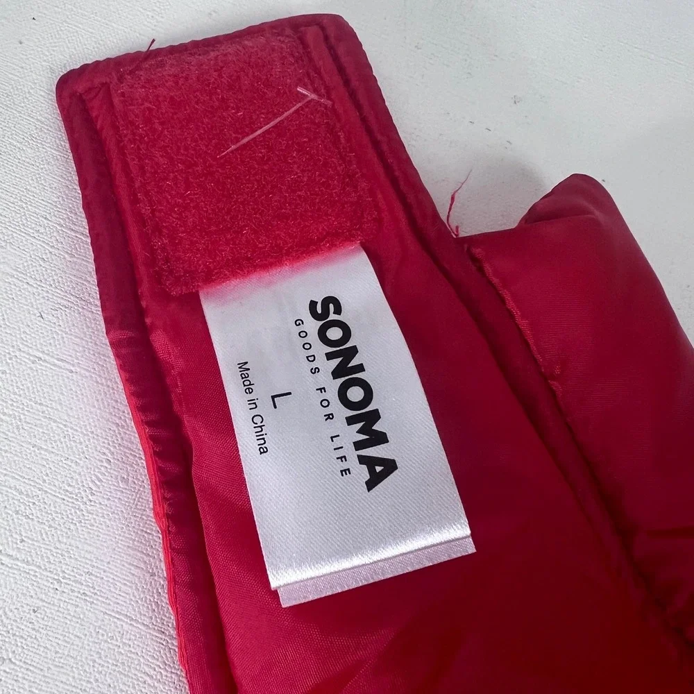 Sonoma Goods for Life Red Puffer‎ Dog Winter Vest Coat Size L
